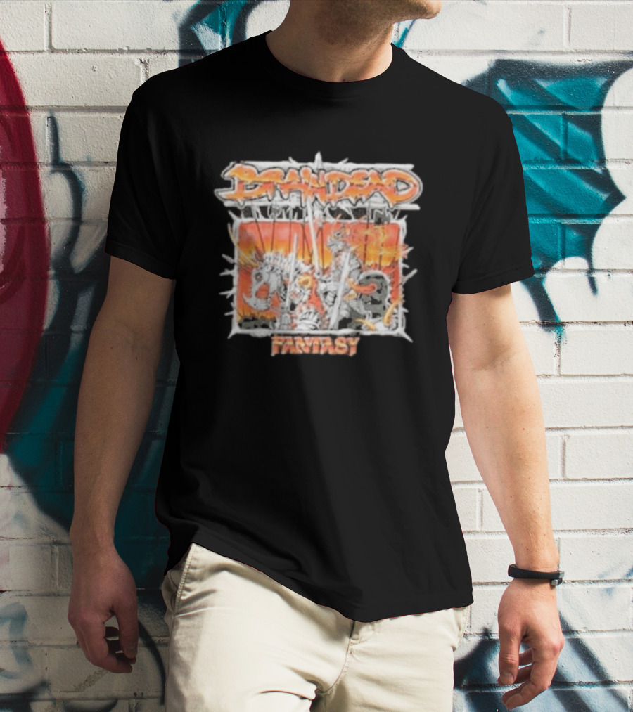 Brain Dead Fantasy Gomze Knight Battle Scene T-Shirt