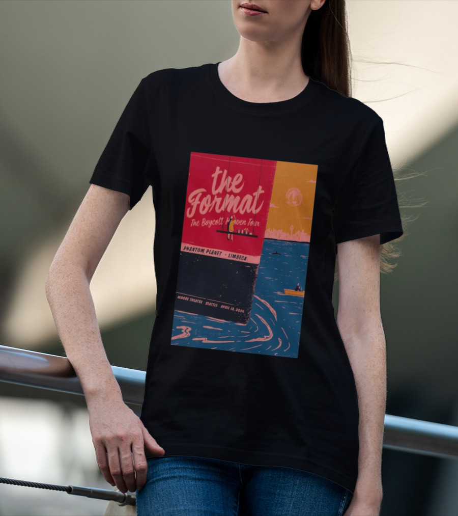 The Format Boycott Heaven Tour Moore Theatre Seattle April 13 2026 Phantom Planet Limbeck T-Shirt