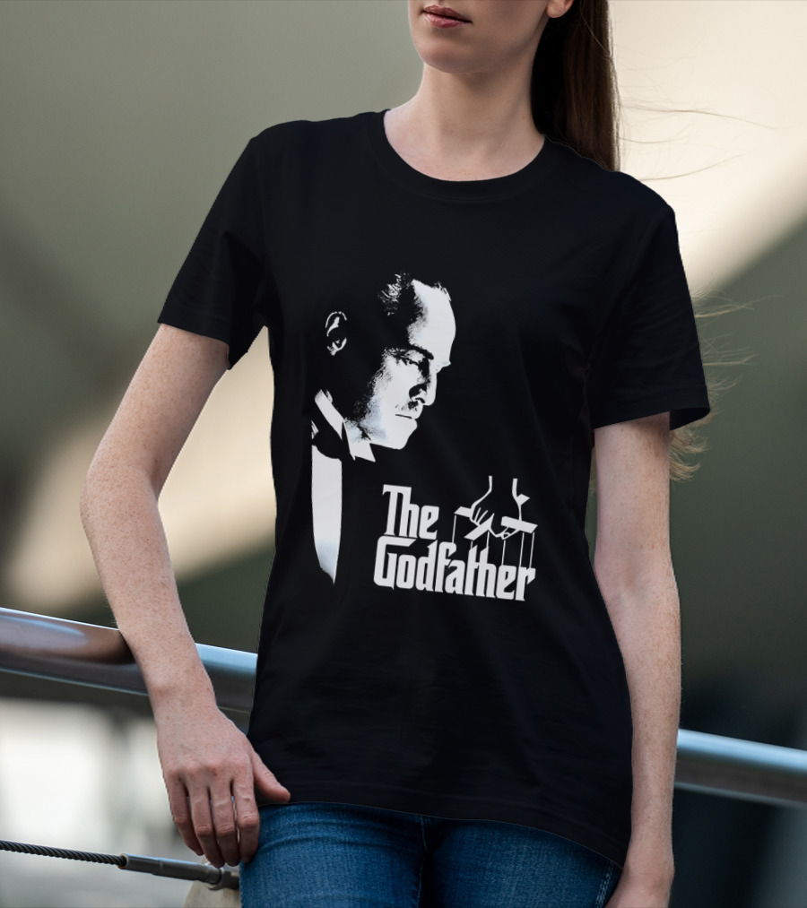 The Godfather Vito Corleone Iconic Movie Character Font T-Shirt