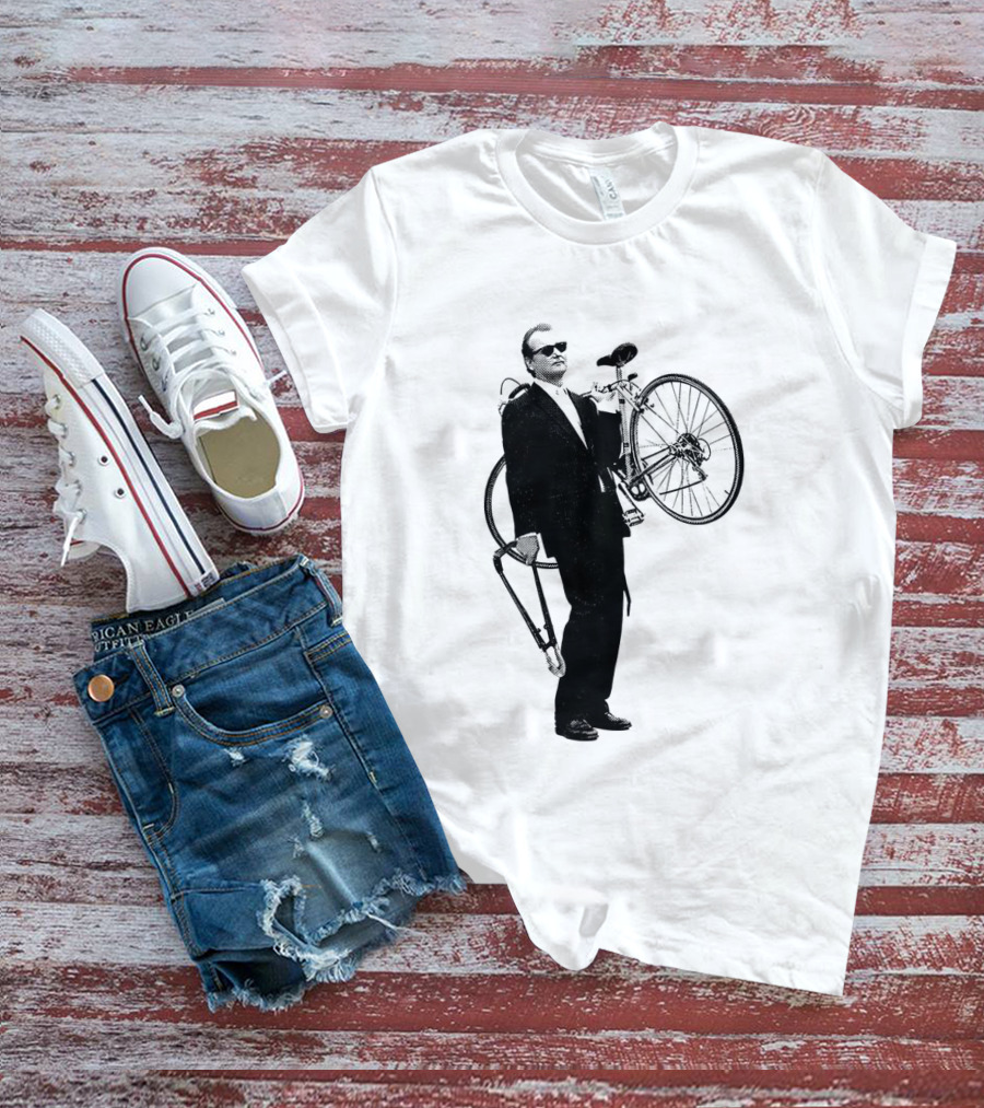 Bill Murray Rushmore Wes Anderson Tribute Cyclist T-Shirt