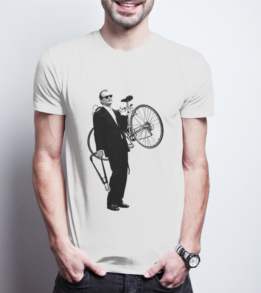 Bill Murray Rushmore Wes Anderson Tribute Cyclist T-Shirt