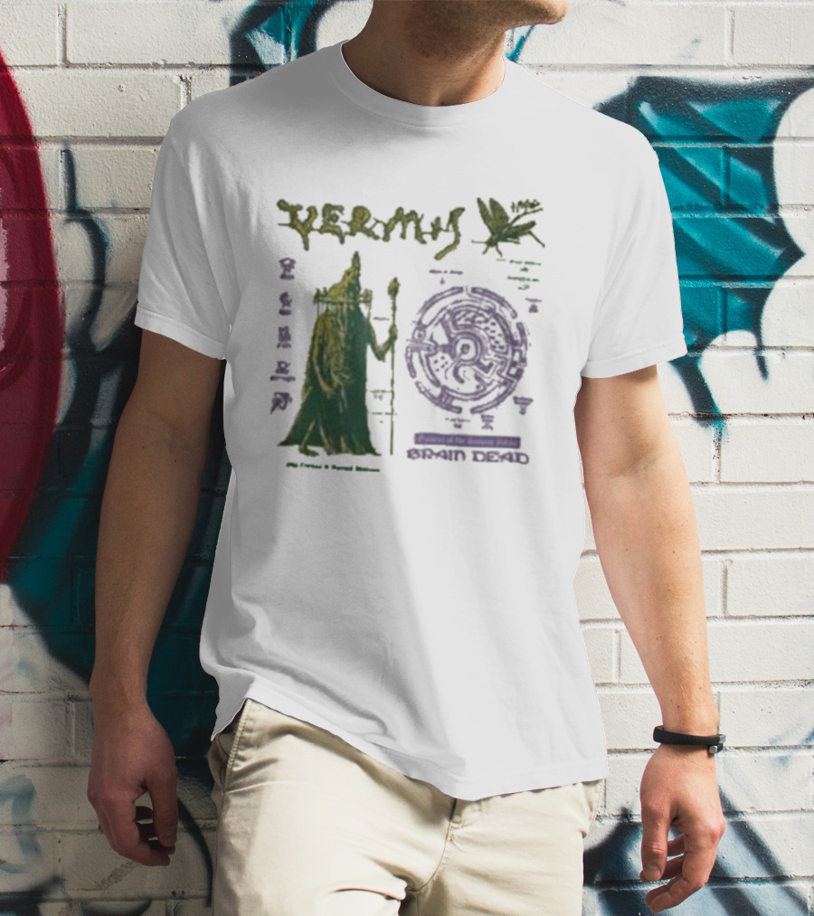 Vermis Brain Dead Fantasy Games Old Curses Mystic Frog Wizard T-Shirt