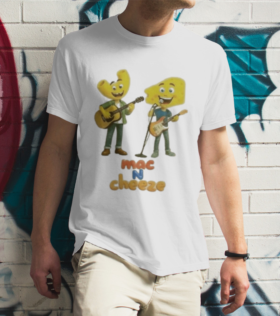 Nashville Predators Mac N Cheese Characters Guitar Duo T-Shirt