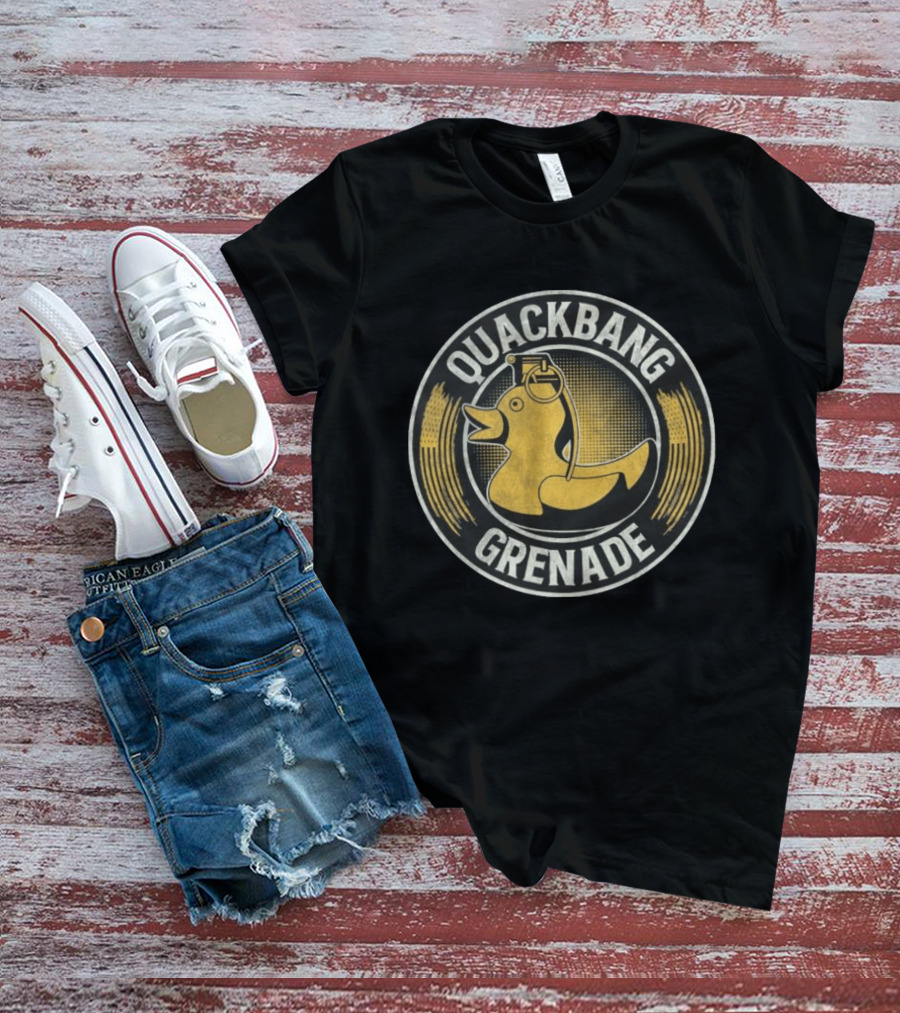 Quackbang Grenade Bunker Branding The Fat Electrician T-Shirt