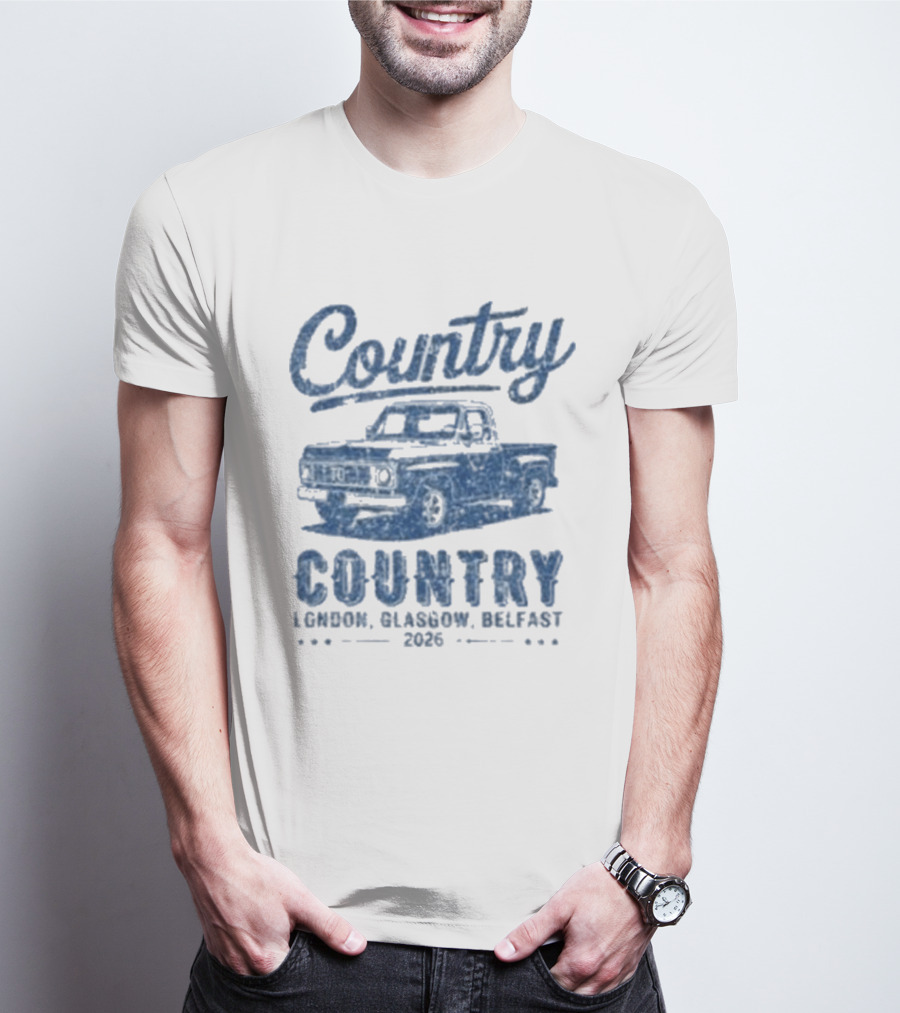 Country To Country London Glasgow Belfast 2026 Classic Car T-Shirt