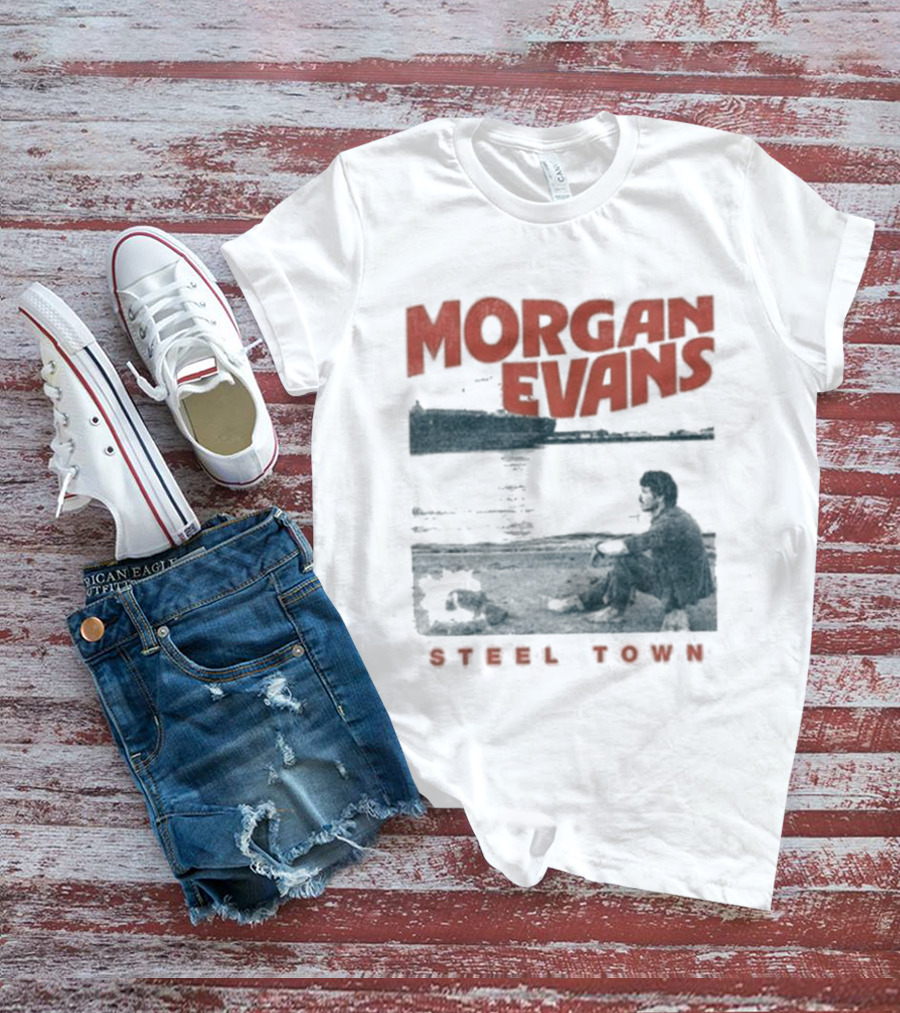 Morgan Evans Steel Town Sunset Silhouette Rowboat T-Shirt