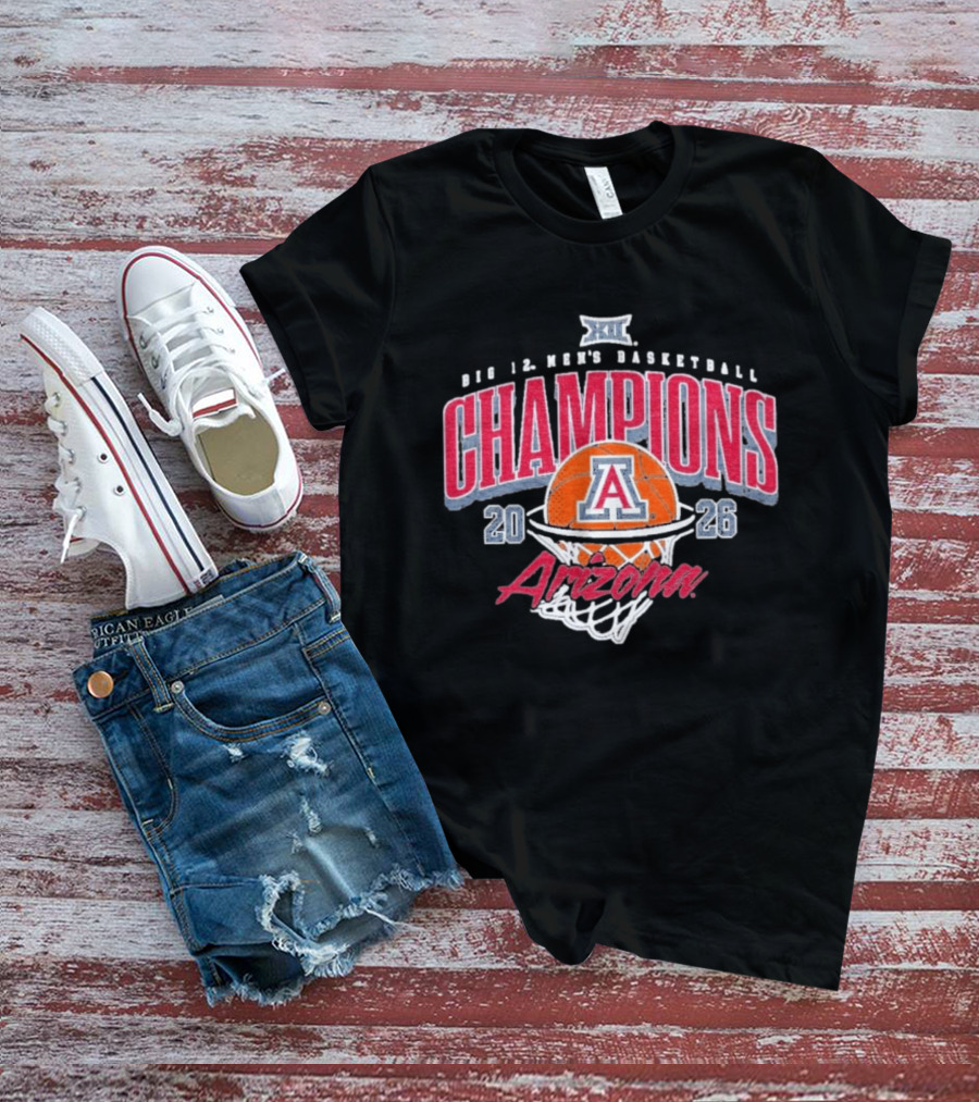 Arizona Big 12 Men's Basketball Champions 2026 T-Shirt