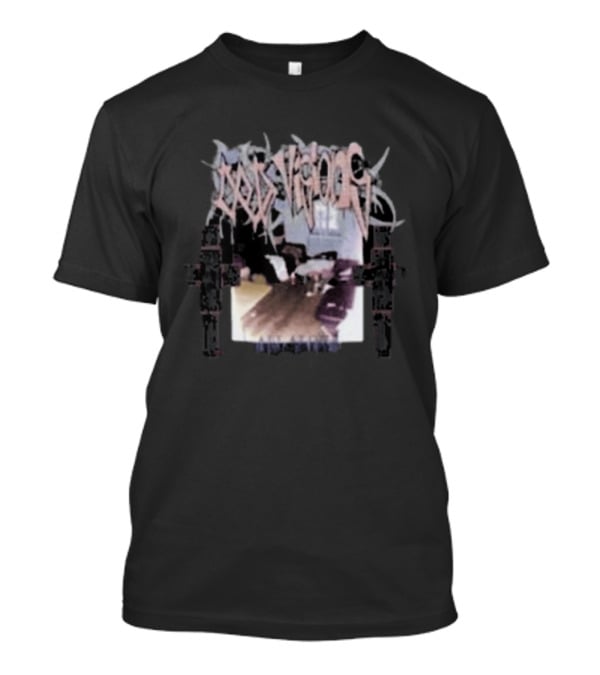 Eucoldvisions Cold Visions 32 Distorted Text With Guns And Room Scene T-Shirt