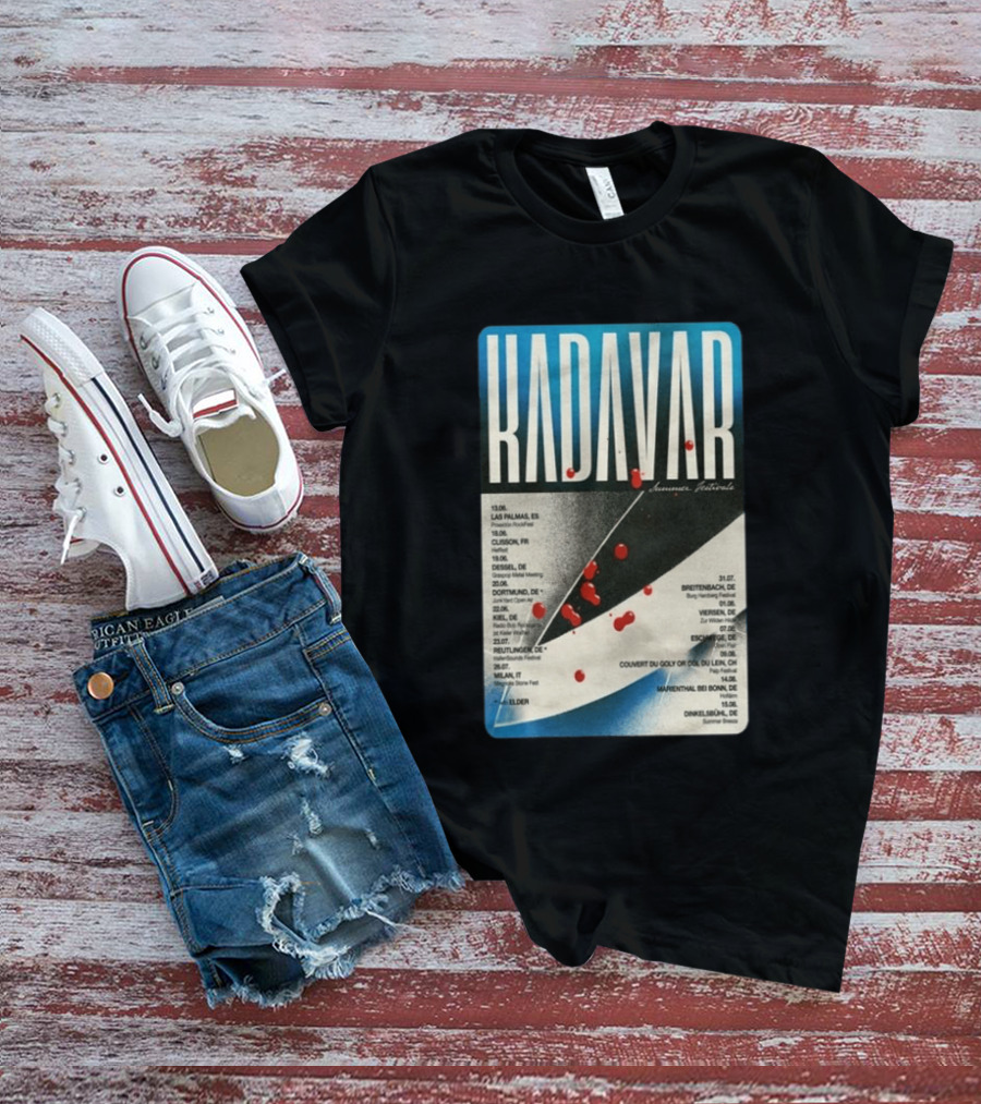 Kadavar Summer Festivals 2026 Las Palmas Clisson Colmar Dortmund Breitenbach Vevey Dunkelsbühl T-Shirt