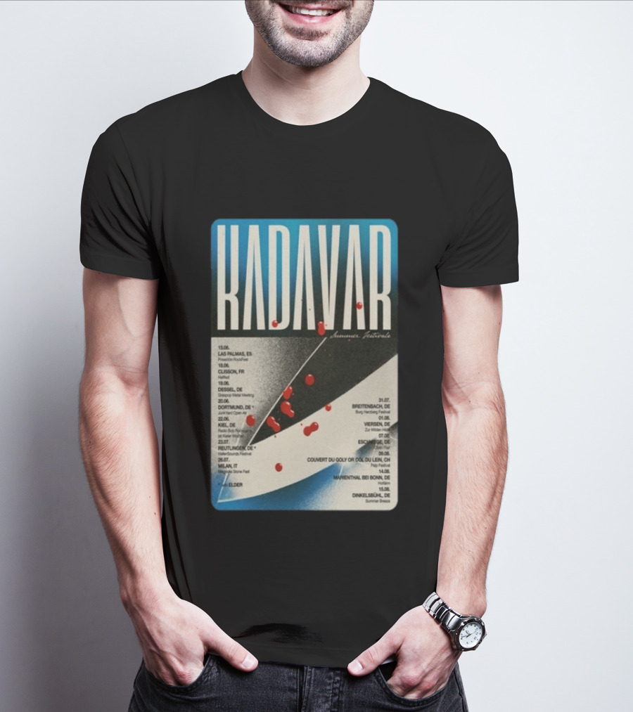 Kadavar Summer Festivals 2026 Las Palmas Clisson Colmar Dortmund Breitenbach Vevey Dunkelsbühl T-Shirt
