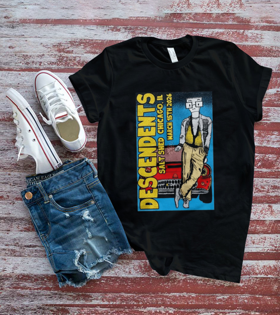 Descendents Salt Shed Chicago IL March 15th 2026 Tour T-Shirt