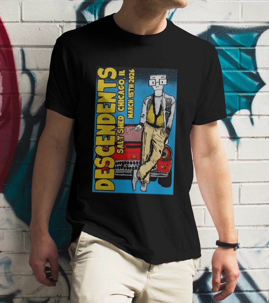 Descendents Salt Shed Chicago IL March 15th 2026 Tour T-Shirt