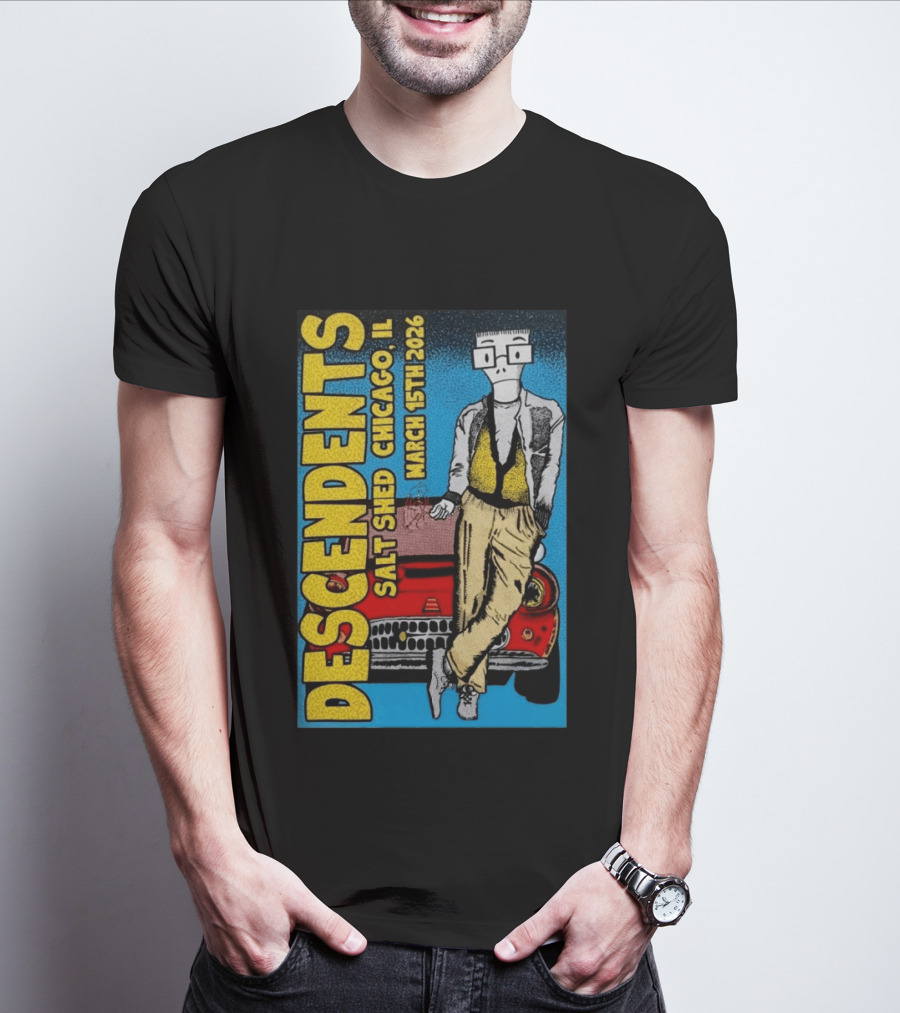 Descendents Salt Shed Chicago IL March 15th 2026 Tour T-Shirt