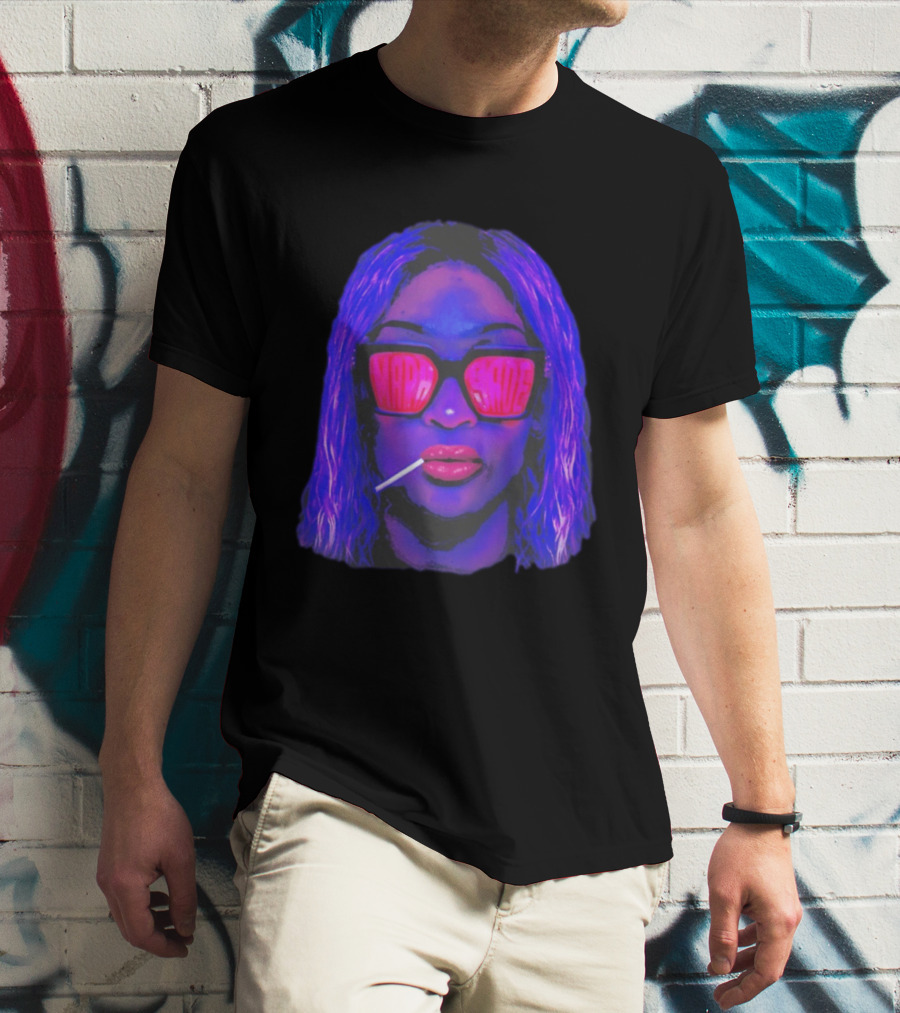 Mara Sadé Lollipop Neon Sunglasses Pop T-Shirt