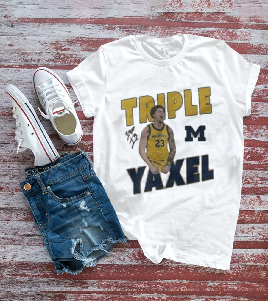 Michigan Triple M Yaxel 23 Basketball Jersey T-Shirt