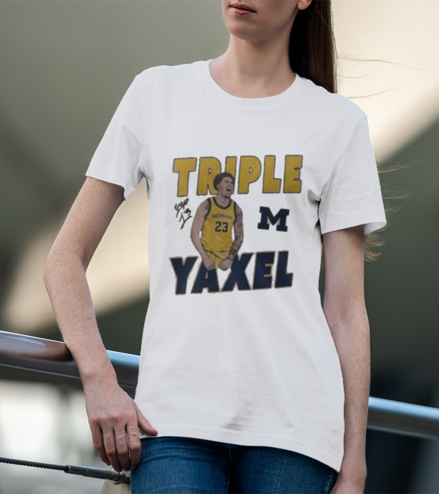 Michigan Triple M Yaxel 23 Basketball Jersey T-Shirt