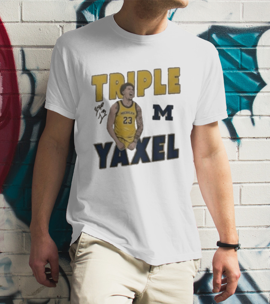 Michigan Triple M Yaxel 23 Basketball Jersey T-Shirt