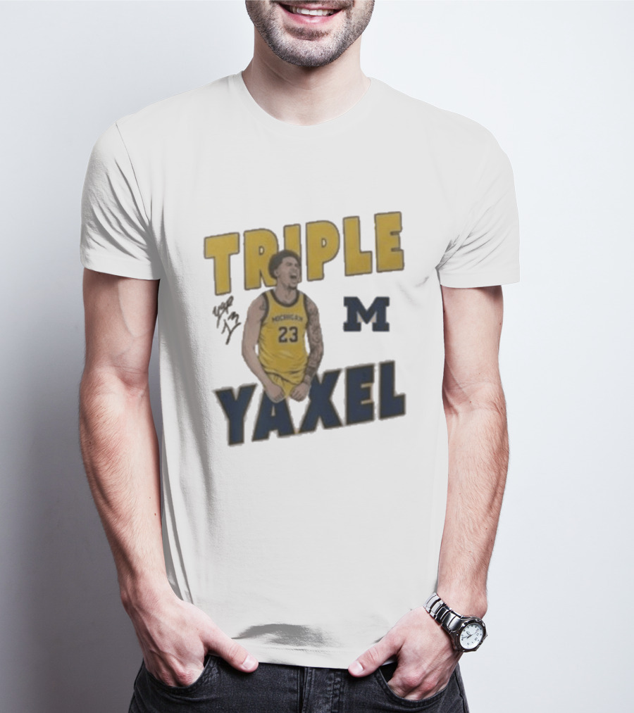 Michigan Triple M Yaxel 23 Basketball Jersey T-Shirt
