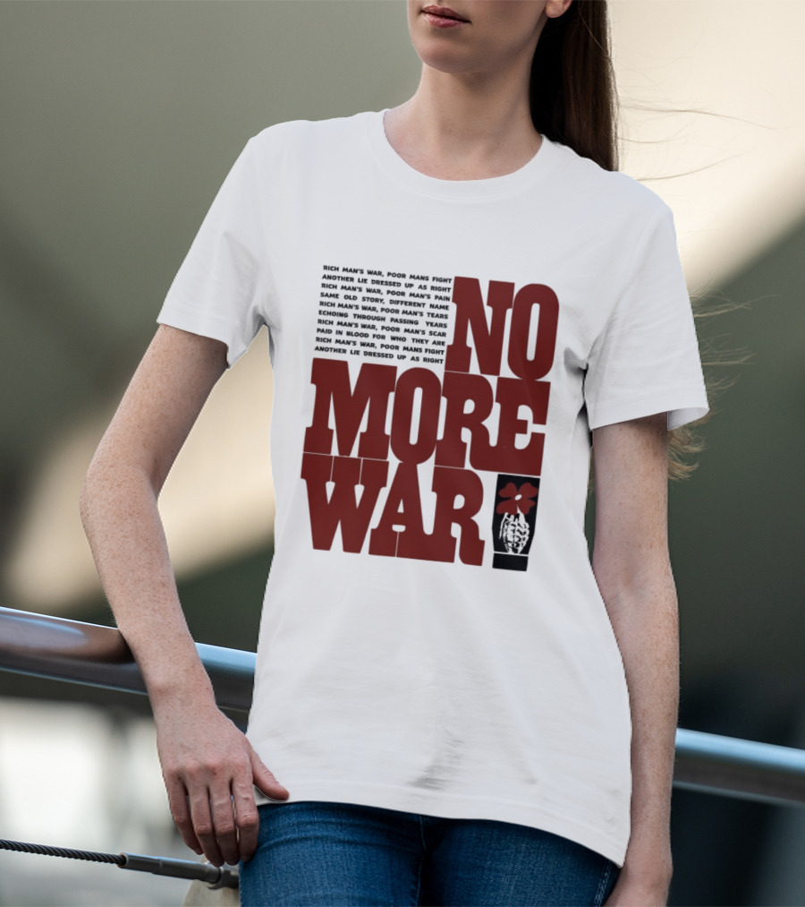 No More War Wear The Peace Flower Grenade T-Shirt