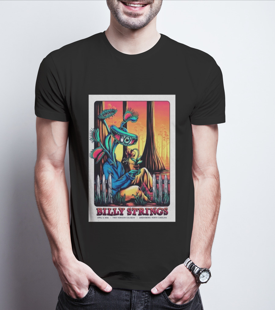 Billy Strings April 14 2026 First Horizon Coliseum Greensboro North Carolina Botanical T-Shirt