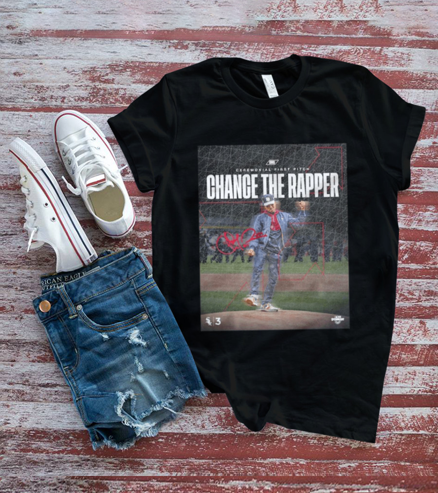 Chance The Rapper Ceremonial First Pitch Chicago White Sox Opening Day 2026 T-Shirt