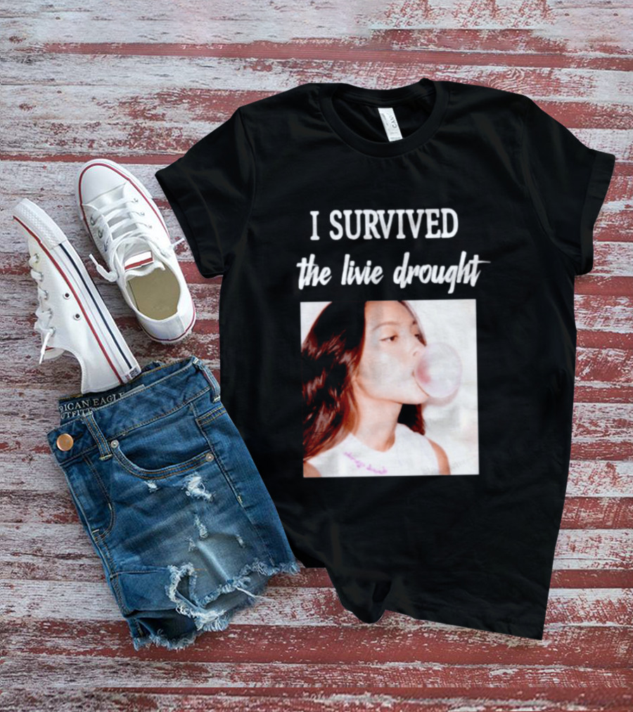 Olivia Rodrigo I Survived The Livie Drought Bubblegum Aesthetic T-Shirt