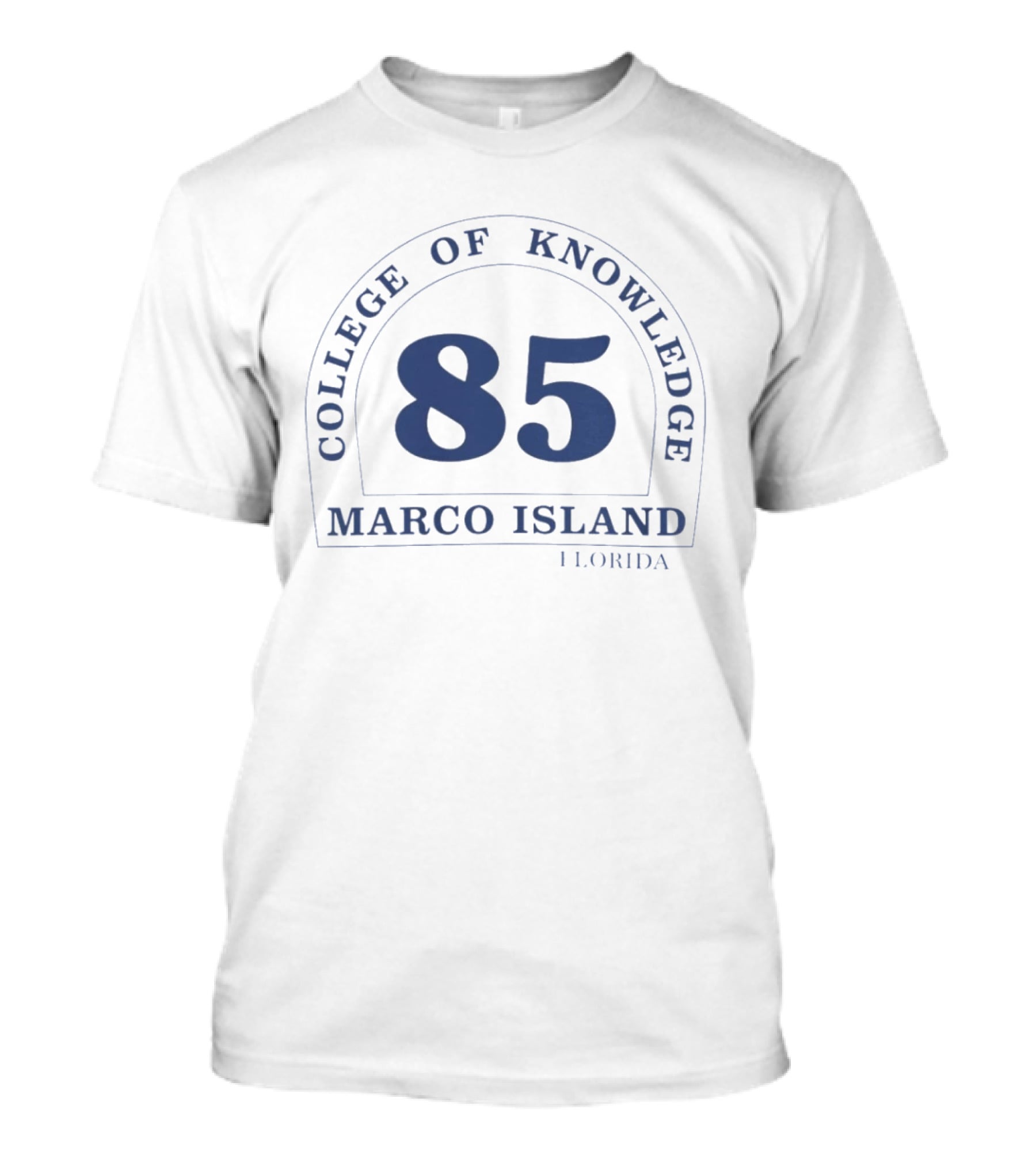 College Of Knowledge 85 Marco Island Florida T-Shirt