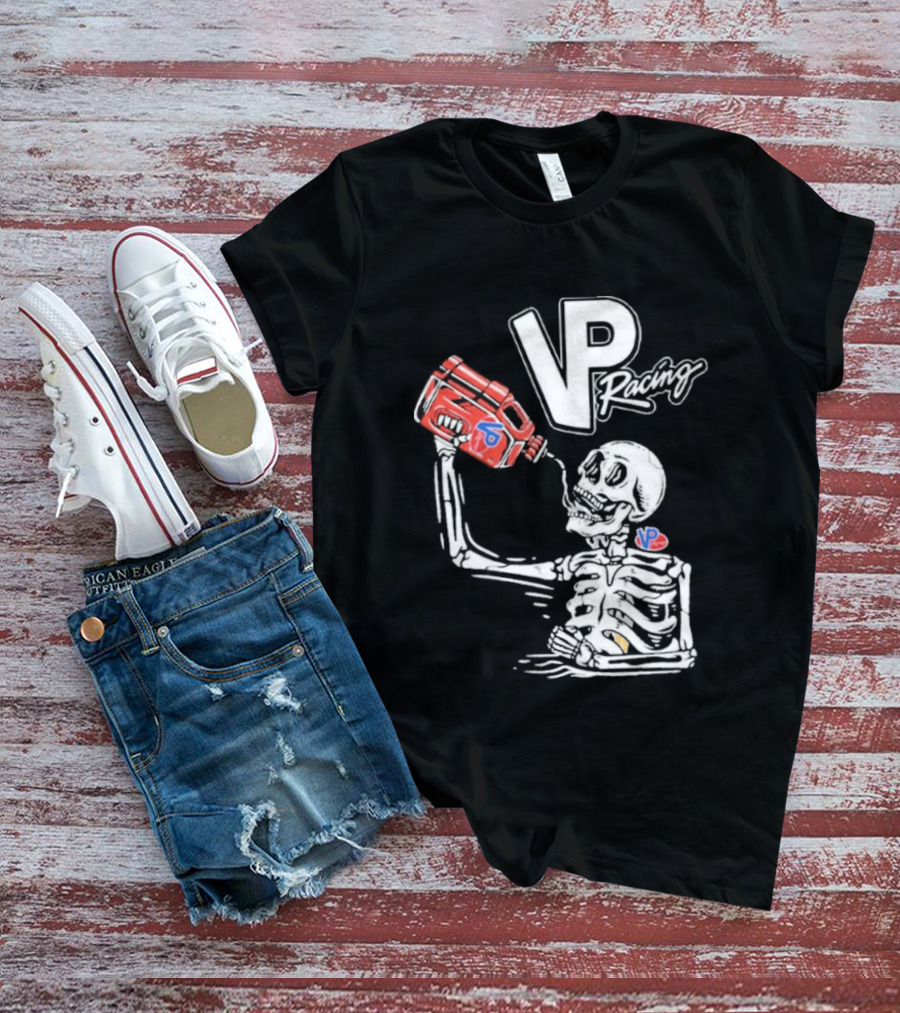 2026 VP Racing Skeleton Gas Can Drinking T-Shirt