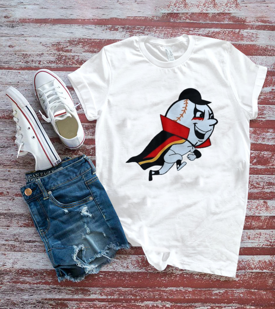 Mr. Met Danhausen Baseball Character With Cape And Makeup T-Shirt