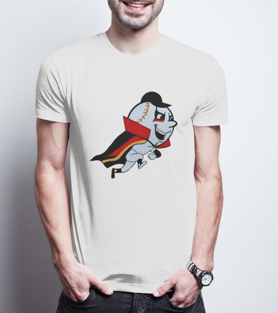 Mr. Met Danhausen Baseball Character With Cape And Makeup T-Shirt