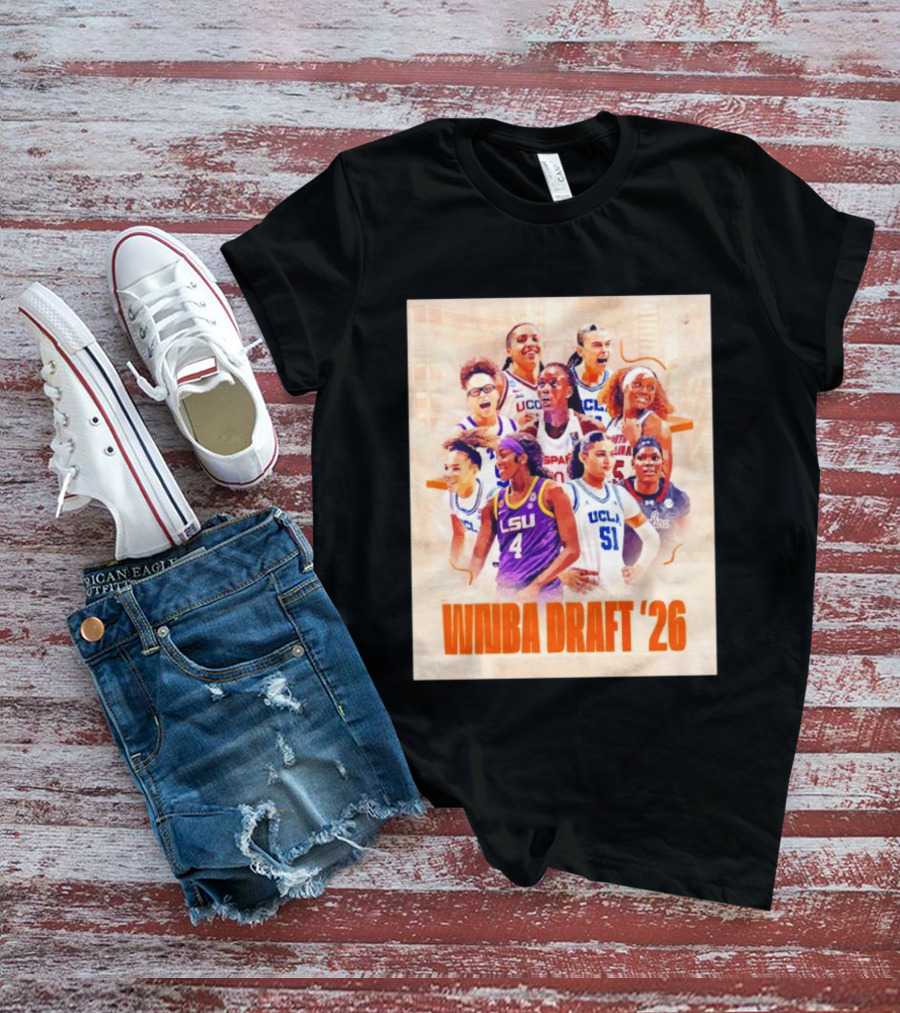NCAA Women's Basketball WNBA Draft 2026 NCAA UCLA LSU Players T-Shirt