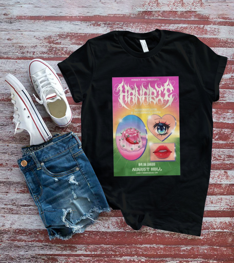 August Hall Presents Hanabie Concert April 10 2026 San Francisco CA T-Shirt