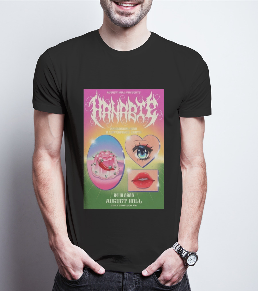 August Hall Presents Hanabie Concert April 10 2026 San Francisco CA T-Shirt