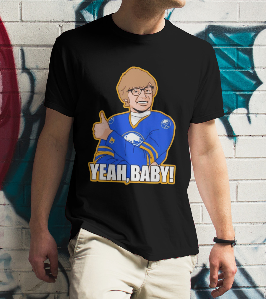 Yeah Baby Austin Powers Buffalo Sabres Hockey T-Shirt
