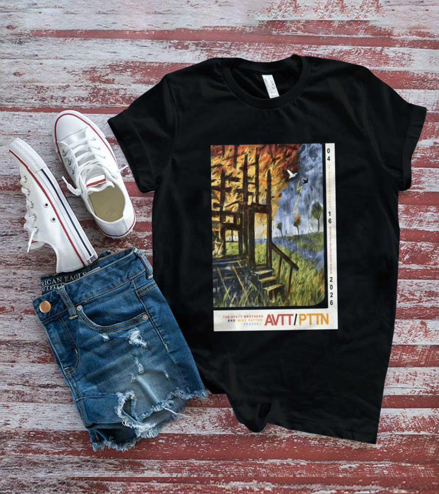 The Avett Brothers Mike Patton Presents AVTT PTTN April 16 2026 North Charleston Coliseum T-Shirt