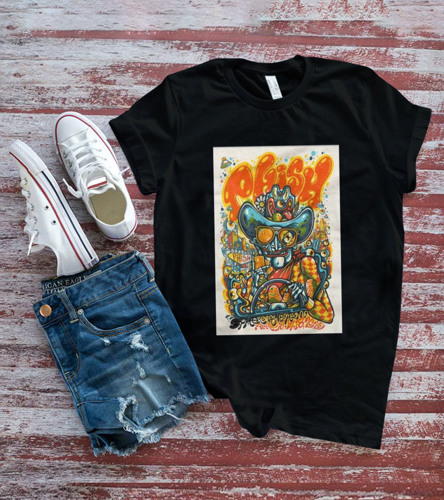 Phish Sphere Las Vegas NV April 16 18 2026 Alien Cowboy Psychedelic T-Shirt