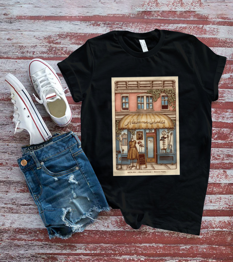Alabama Shakes Live April 16 2026 Allianz Amphitheater Richmond Virginia T-Shirt
