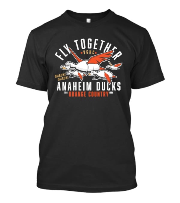 Orange County Anaheim Ducks Fly Together Squadron 1993 T-Shirt