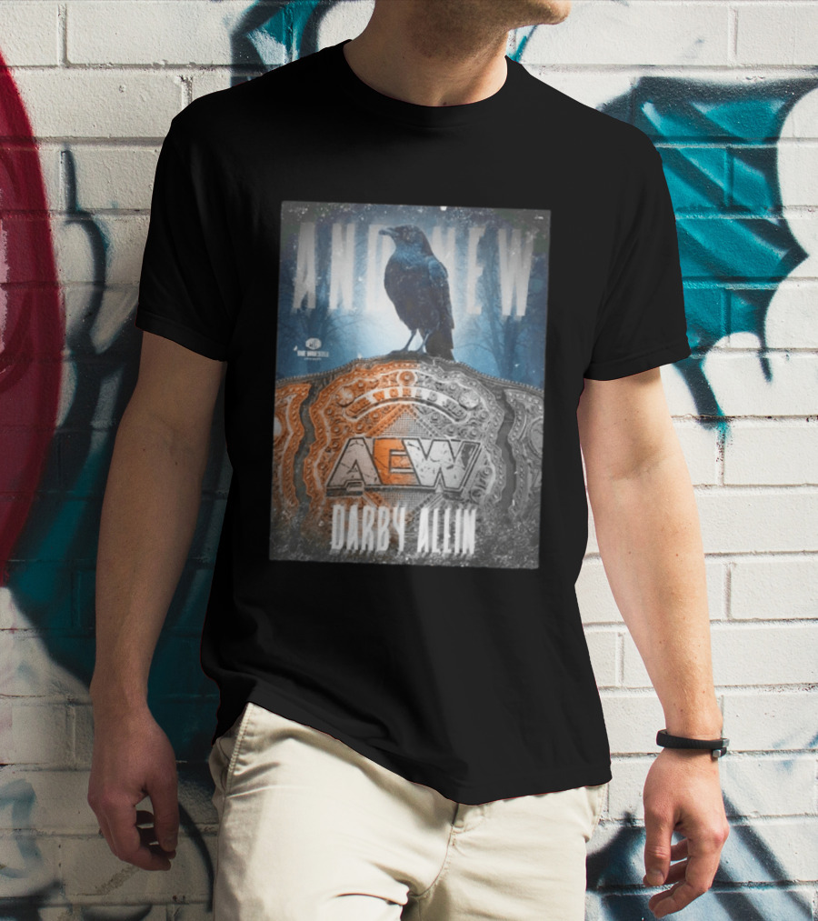 And New AEW World Darby Allin Championship Belt Raven T-Shirt