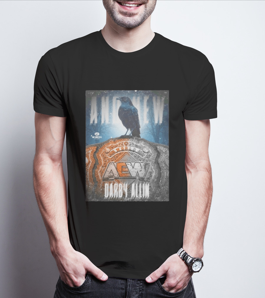 And New AEW World Darby Allin Championship Belt Raven T-Shirt