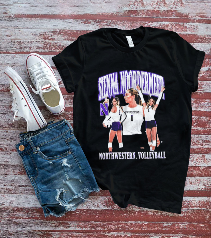 Sienna Noordermeer Northwestern Volleyball Player N Wildcats Sports Team T-Shirt