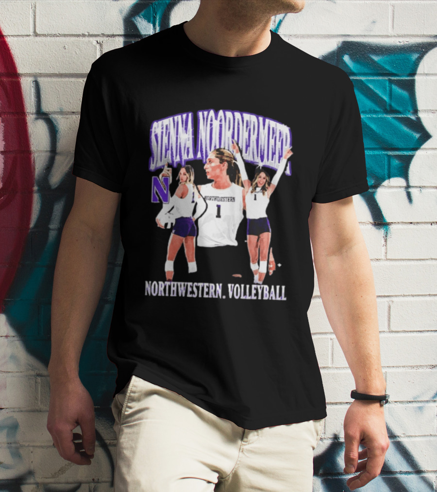 Sienna Noordermeer Northwestern Volleyball Player N Wildcats Sports Team T-Shirt