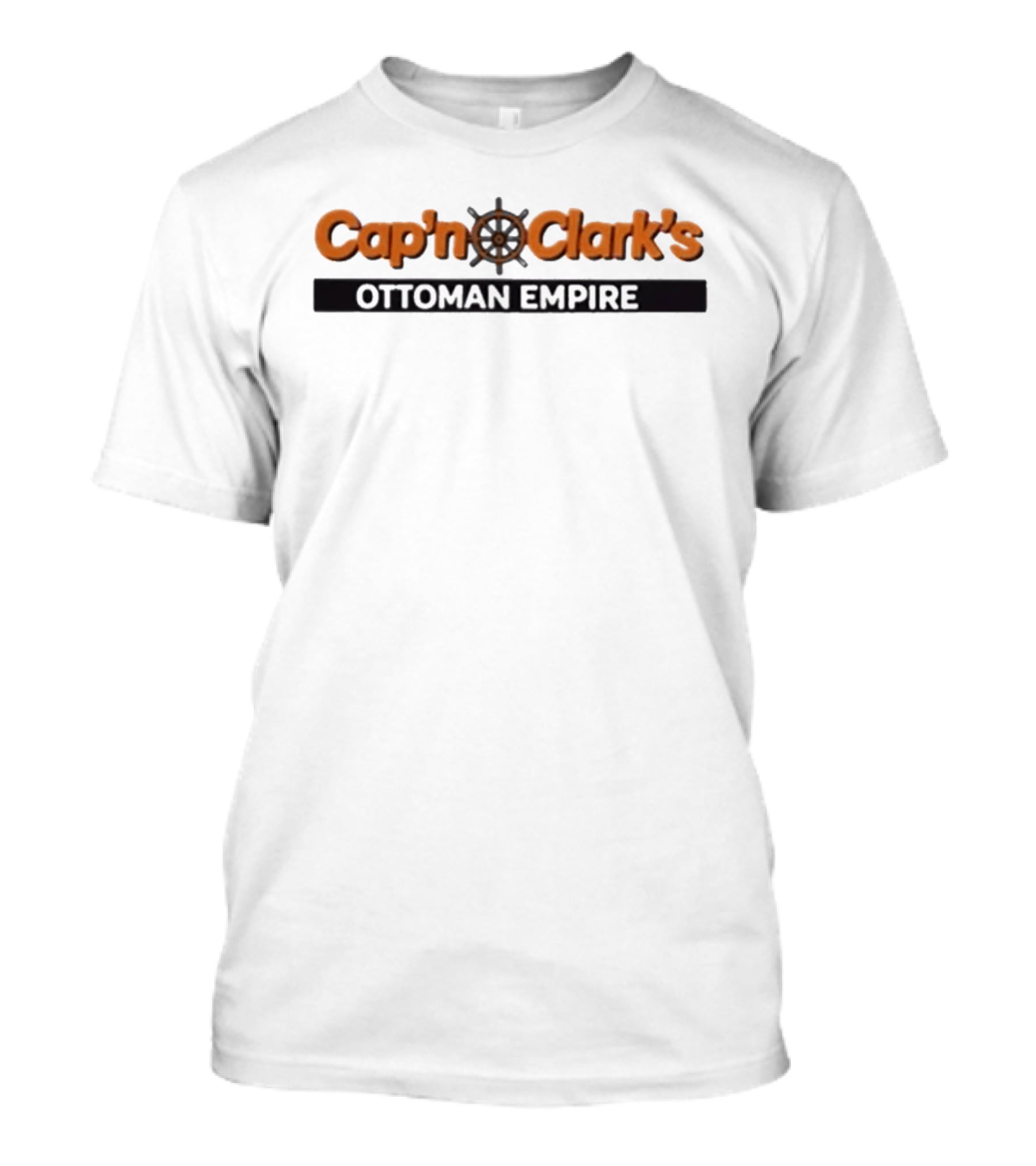 Chiwtel Ejiofor Cap'n Clark's Ottoman Empire Wheel Steering T-Shirt
