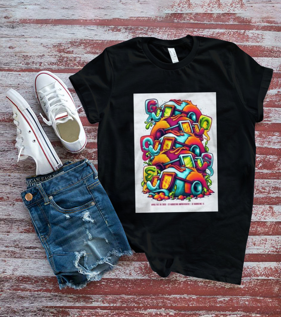 Goose April 18 19 2026 St Augustine Amphitheatre Vibrant Colorful T-Shirt