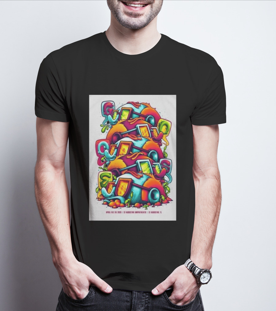 Goose April 18 19 2026 St Augustine Amphitheatre Vibrant Colorful T-Shirt