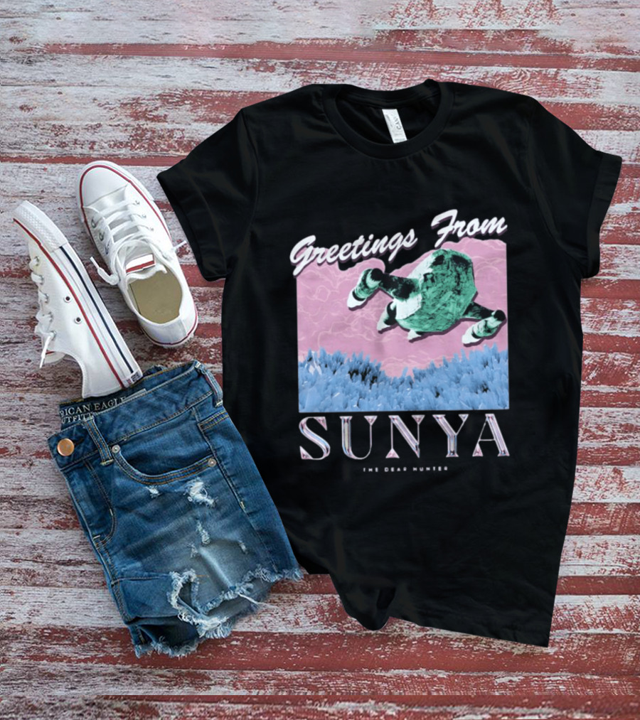 Greetings From Sunya The Dear Hunter Retro Futuristic T-Shirt