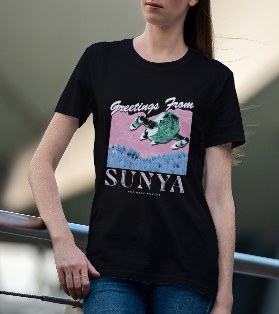 Greetings From Sunya The Dear Hunter Retro Futuristic T-Shirt