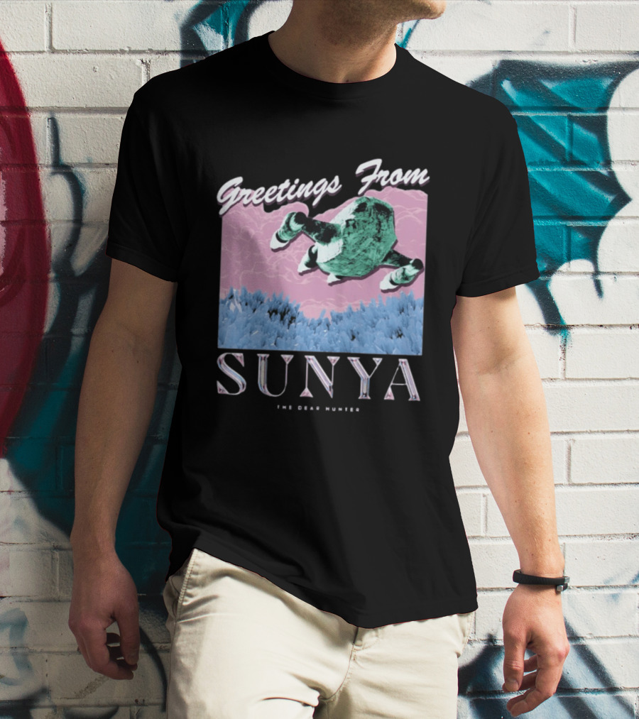 Greetings From Sunya The Dear Hunter Retro Futuristic T-Shirt
