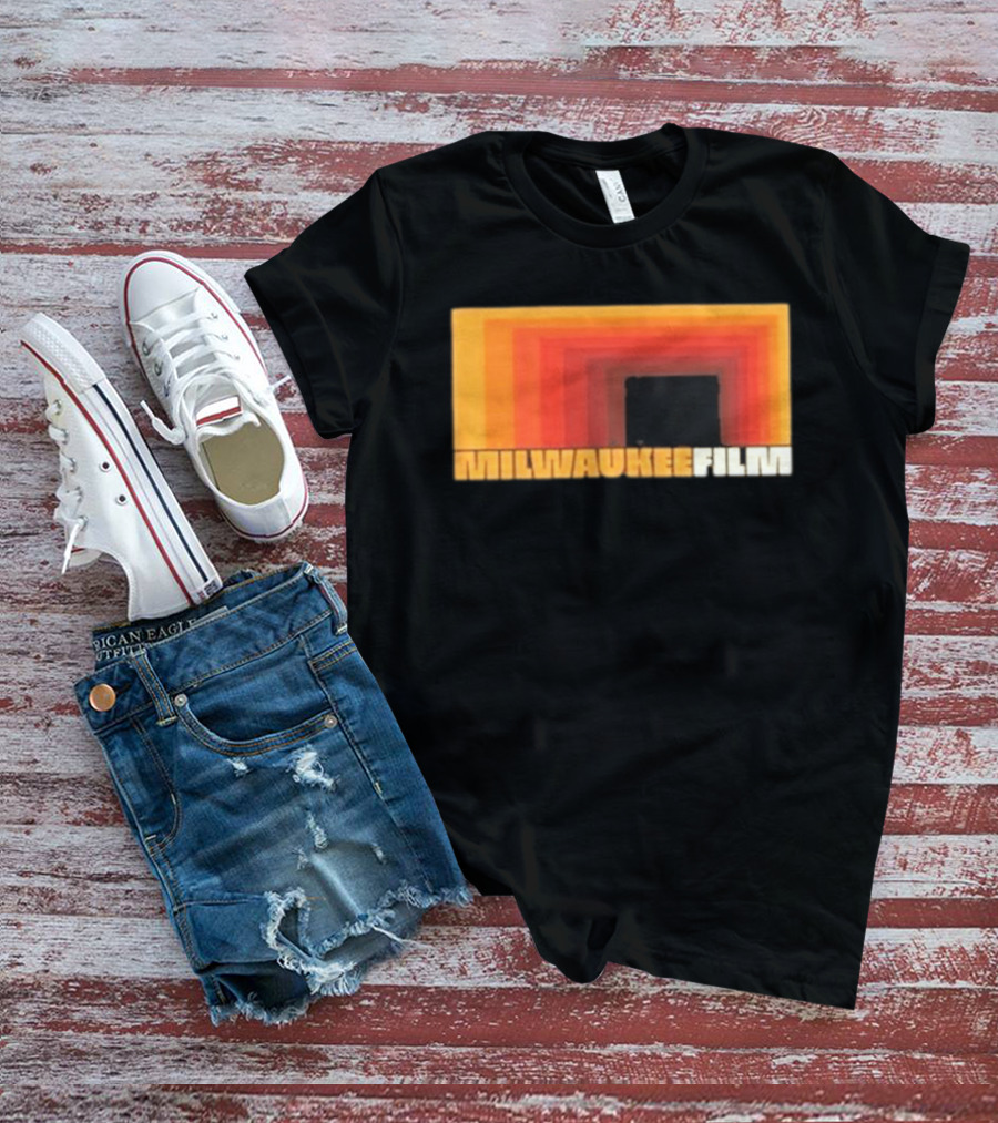 Milwaukee Film Retro Gradient Rectangle T-Shirt