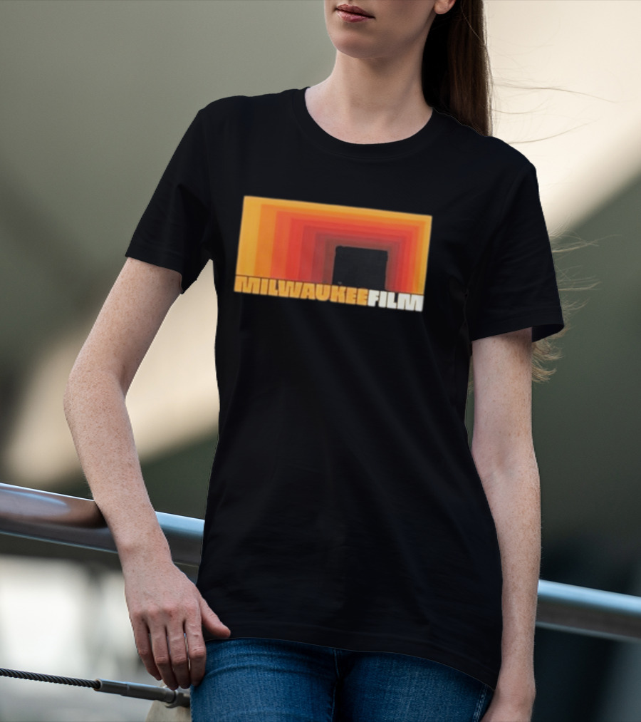 Milwaukee Film Retro Gradient Rectangle T-Shirt